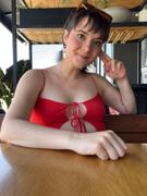 Lisa Says Gah Mia Top - Tomato Red Review
