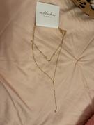 Ettika Simplistic Crystal Layered 18k Gold Plated Lariat Necklace Set Review