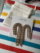 Ettika Crystal Arch Chain 18k Gold Plated Statement Earrings Review