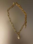 Ettika Single Pearl Open Links 18k Gold Plated Chain Necklace Review