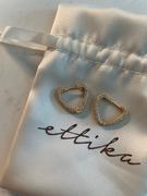 Ettika Mini Crystal Cluster Heart 18k Gold Plated Hoop Earrings Review