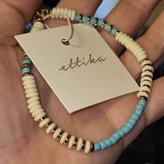 Ettika Ocean Tide 18k Gold Plated Anklet in Turquoise and White Review