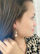 Ettika Mini Pearl and Crystal Disc 18k Gold Plated Dangle Earrings Review