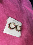 Ettika Merry and Bright Bead 18k Gold Plated Hoop Earrings Review