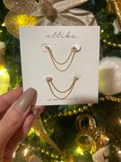 Ettika Two Hole Piercing Chain Dangle Earrings Review