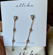 Ettika Dripping Chain 18k Gold Plated Dangle Earrings Review