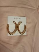 Ettika Mara Elongated 18k Gold Plated Hoop Earrings Review
