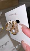 Ettika Swaddled Pearl Crystal Teardrop 18k Gold Plated Earrings Review