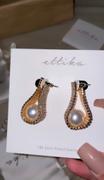 Ettika Swaddled Pearl Crystal Teardrop 18k Gold Plated Earrings Review