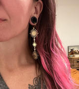 Ettika Sunburst Drop 18k Gold Plated Dangle Earrings Review
