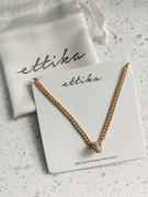 Ettika Single 18k Gold Plated Chain and Crystal Bead Necklace Review