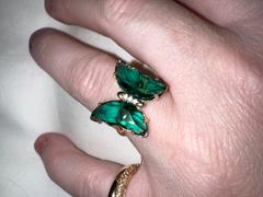 Ettika Flutter Away Green Crystal 18k Gold Plated Ring Review