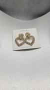 Ettika Dove Drop Heart Crystal 18k Gold Plated Earrings Review