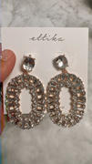 Ettika Sparkle Oval 18k Gold Plated Dangle Earrings Review