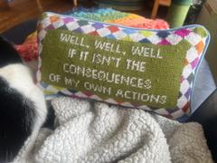 Edge of Urge Well Well Well Needlepoint Pillow Review