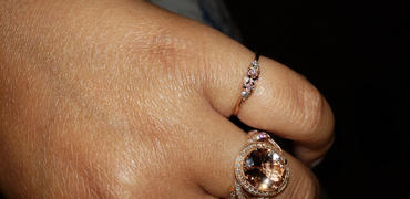 Audry Rose Morganite with Side Diamonds Ring Review