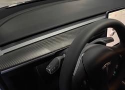 Hansshow Real Carbon Fiber Dashboard Cover Front Door Trim Panel Caps for Model 3/Y Review