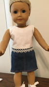 Pixie Faire Denim Mini Skirt 18 Doll Clothes Pattern Review