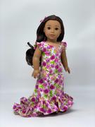 Pixie Faire Aloha Holoku Dress 18 Doll Clothes Pattern Review