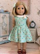 Pixie Faire Side Tie Collar Dress 18 Doll Clothes Pattern Review
