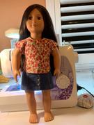 Pixie Faire Button Front Mini Skirt 18 Doll Clothes pattern Review