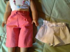 Pixie Faire Summer Picnic Capris and Shorts 18 Doll Clothes Pattern Review