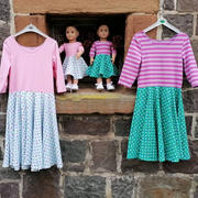 Pixie Faire Taylor Regatta Dress for Girls and Dolls Bundle Pattern Review