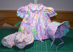Pixie Faire Scalloped-Yoke Dress and Bonnet 15 Baby Doll Clothes Review