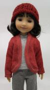 Pixie Faire Slouch Cardigan 14 - 15 Doll Clothes Pattern Review