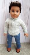 Pixie Faire Brockton Pullover 18 Doll Clothes Knitting Pattern Review