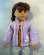 Pixie Faire Dublin Spring Cardigan 18 Doll Clothes Knitting Pattern Review