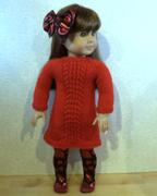 Pixie Faire Knots and Cables Dress 18 Doll Clothes Knitting Pattern Review