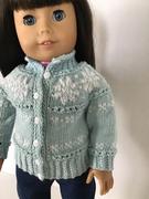 Pixie Faire Fairlee Cardigan 18 Doll Clothes Knitting Pattern Review