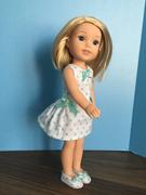 Pixie Faire Polka Dot Party Dress 14.5 Doll Clothes Pattern Review