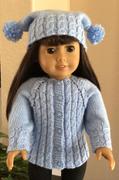 Pixie Faire Addison Knitted Sweater and Hat 18 Doll Knitting Pattern Review
