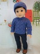 Pixie Faire Richard Sweater & Beanie 18 Doll Clothes Knitting Pattern Review