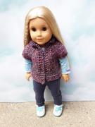 Pixie Faire Vest for Chilly Days 18 Doll Clothes Knitting Pattern Review