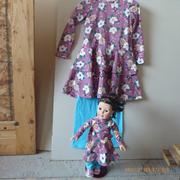 Pixie Faire Fit & Flare Mock Neck Dress 18 Doll Clothes Pattern Review