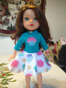Pixie Faire Fit & Flare Mock Neck Dress 14.5 Doll Clothes Pattern Review