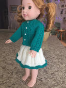 Pixie Faire Eyelet Cable Cardigan 14.5 Inch Doll Clothes Knitting Pattern Review
