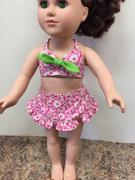 Pixie Faire Aloha Vintage Swimsuit and Hula Accessories Bundle 18 Doll Clothes Pattern Review