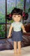Pixie Faire Colvin Jeans Skirt 13-14.5 Doll Clothes Pattern Review