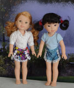 Pixie Faire Lace Dolphin Shorts 14.5 Doll Clothes Pattern Review