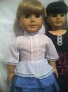 Pixie Faire Arabella 1970s Style Blouse or Dress 18 Doll Clothes Pattern Review