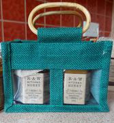 Raw Artisan Honey Shop Forest Green Gift Bag for 2 Honey Jars Review