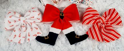 Pip Supply Santa Boots Layered Neoprene Hair Bows - DIY Review