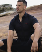 Kings Cross Clothing Men's Muscle Fit Short Sleeve Shirt - Black Element Review