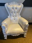 THRONE KINGDOM Mini Tiffany Kids Throne Chair - White / White Review