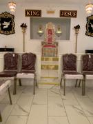THRONE KINGDOM King David Lion Throne Chair - Black / Black Review