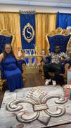 THRONE KINGDOM King David Lion Throne Chair - White Velvet / Gold Review